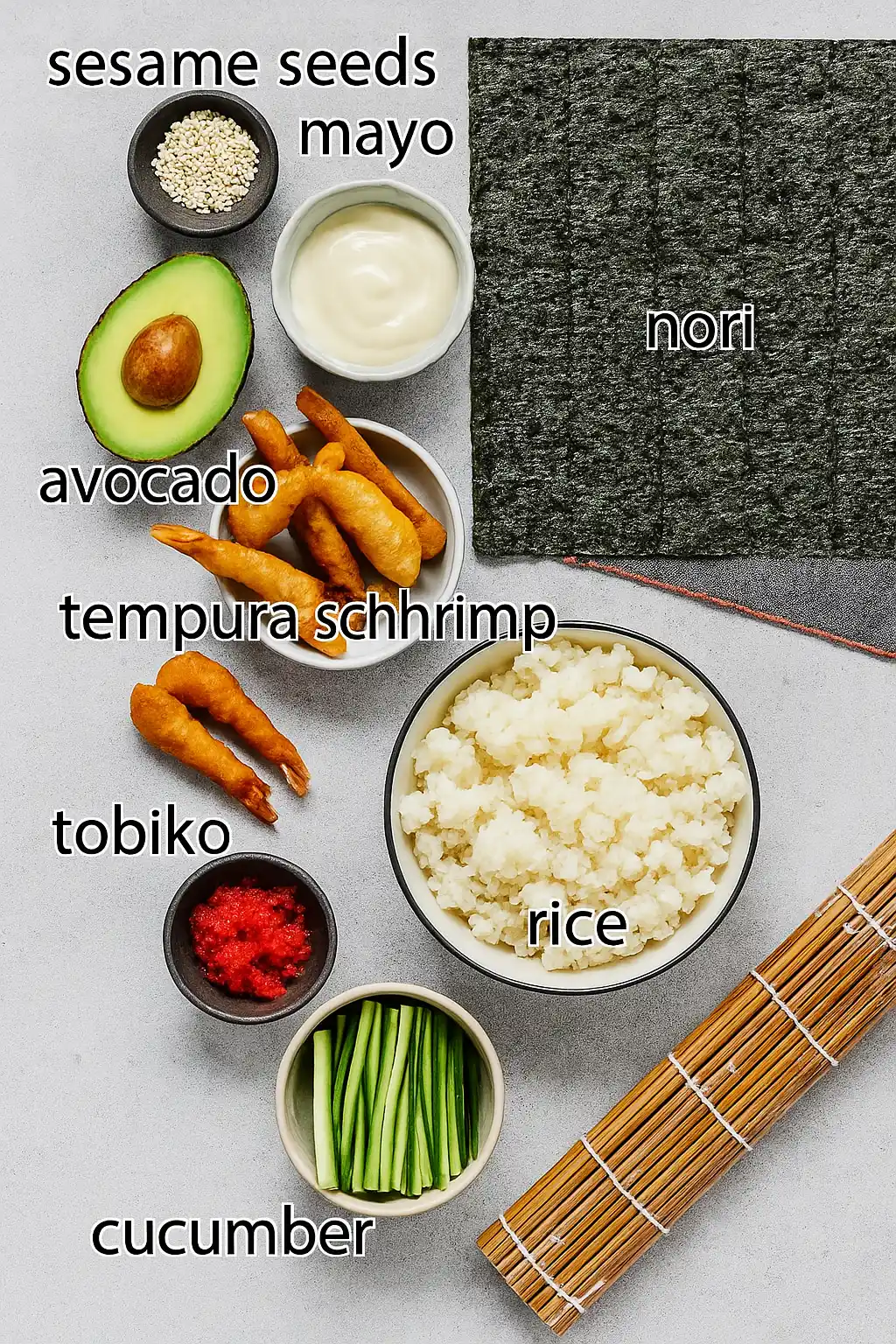 Ingredients For Dragon Roll