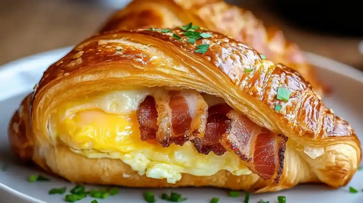 Perfect Bacon Egg And Cheese Croissant