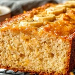 Hawaiian Banana Bread Loaf Sliced