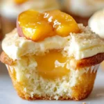 Honey Peach Cream Cheese Cupcakes