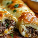 Philly Cheesesteak Stuffed Cheesy Breadsticks
