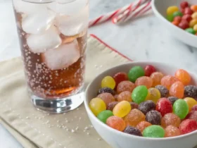 Low calorie candy recipe featuring colorful homemade candies served in a bowl with a healthy twist.