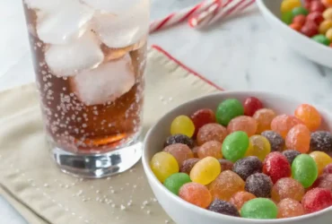 Low calorie candy recipe featuring colorful homemade candies served in a bowl with a healthy twist.