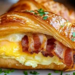 perfect bacon egg and cheese croissant